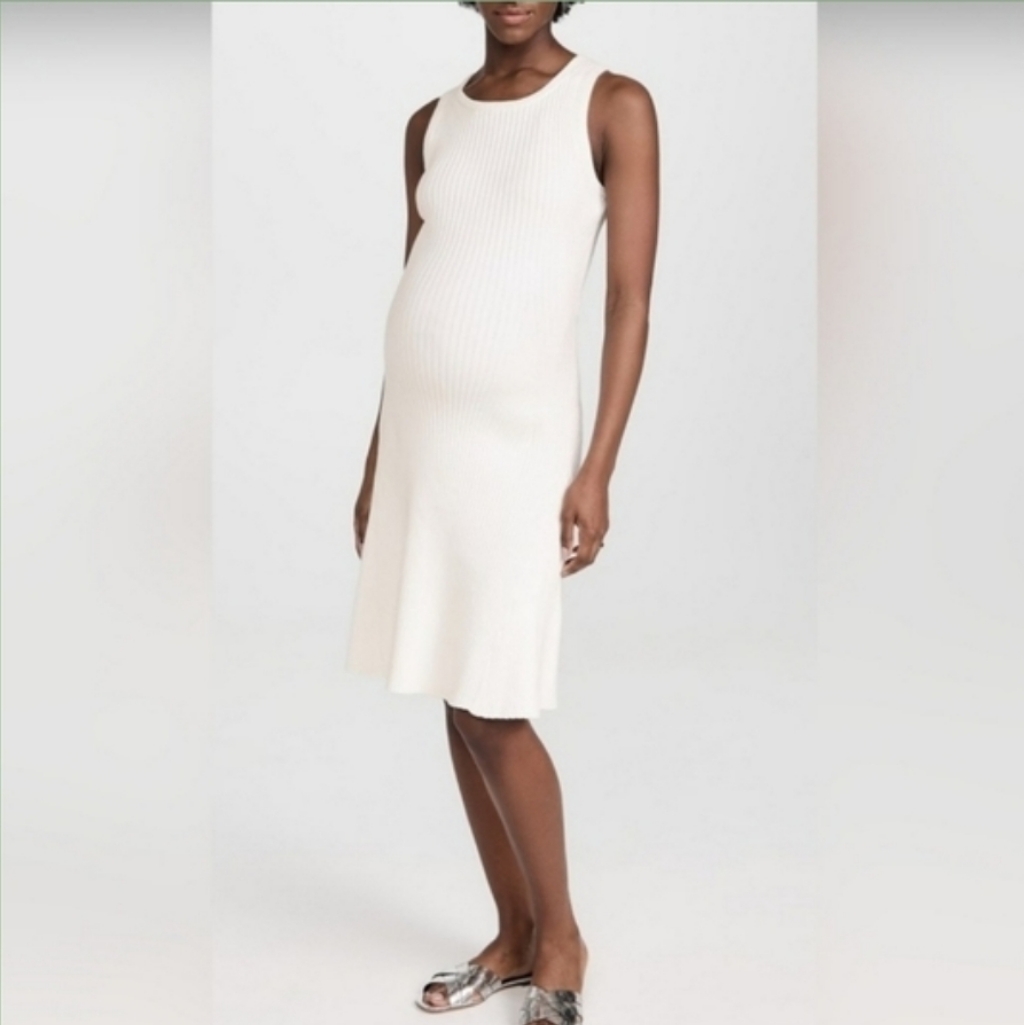 Hatch The Alexis Knit White Dress, Sz 0 (Xs)